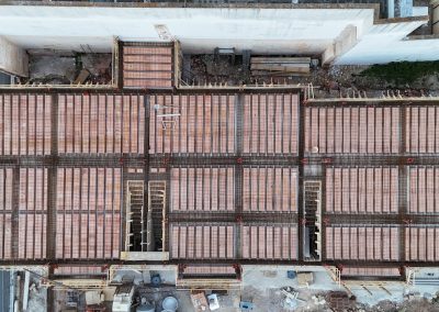 Il solaio del Cantiere Santorini, visto dall'alto